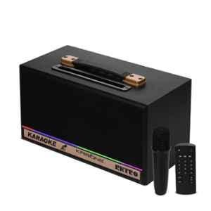 Krisons Retro 60W Portable Bluetooth Party Speaker with Wireless Mic, Inbuilt Battery & Upto 6 Hours Playtime