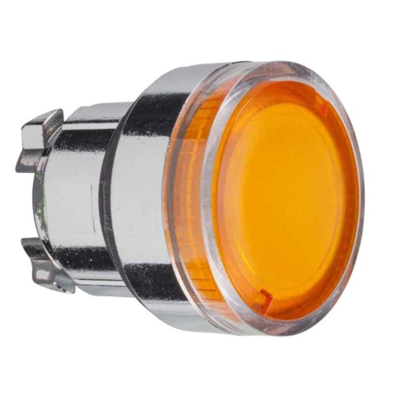 Schneider 22mm Round Orange Flush Illuminated Push Button for BA9S Bulb, ZB4BW35