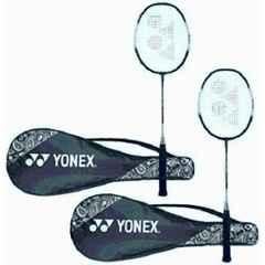 Yonex ZR 100 90g Black Strung Badminton Racquet (Pack of 2)