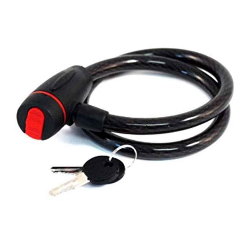 2x1200mm Black Anti-Theft Cable Lock for Bicycle
