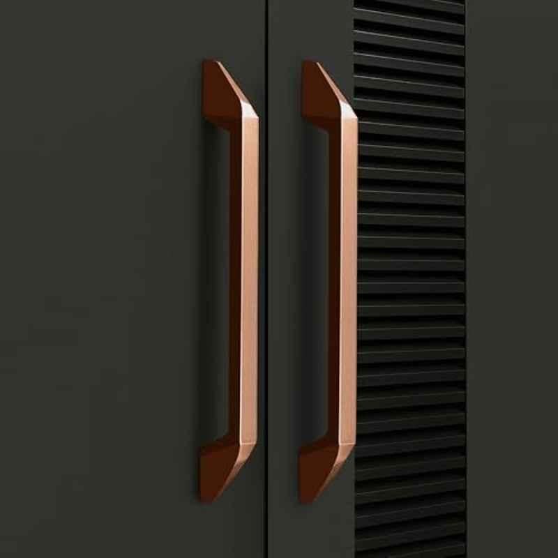 Plantex 224mm Zinc Rose Gold PVD Finish Pull Cabinet Handle for Home & Office, APS-DTC-3780-RG-224MM-PK-2 (Pack of 2)