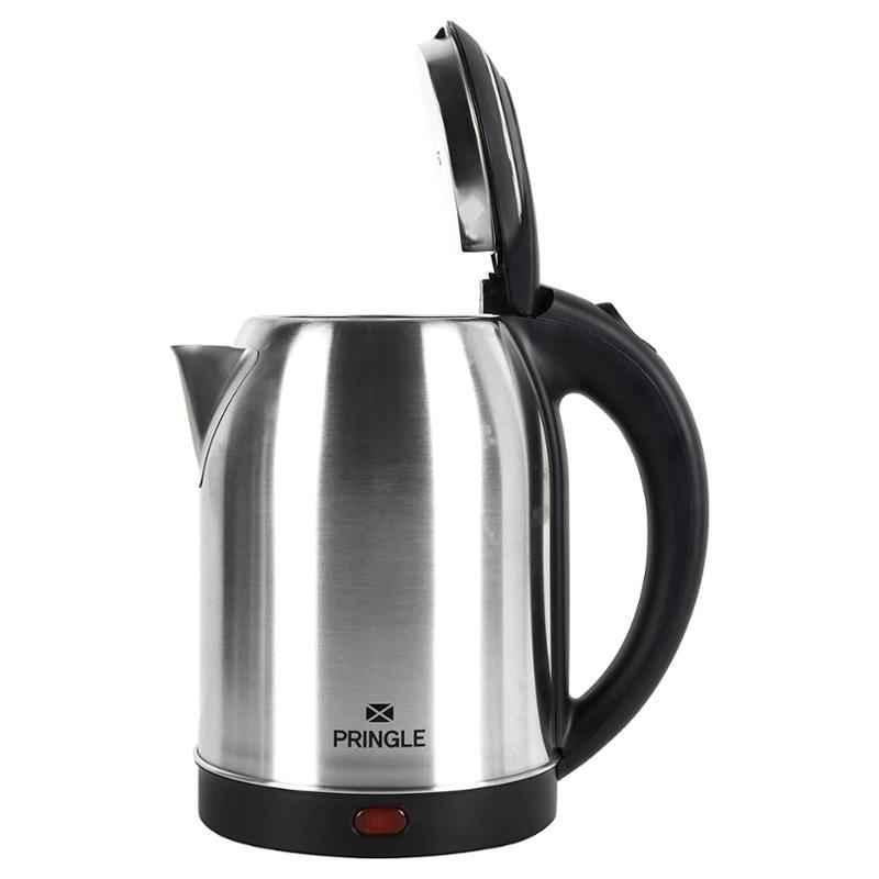 Pringle EK 615 1.8L 1500W Stainless Steel Black & Silver Cordless Automatic Electric Kettle