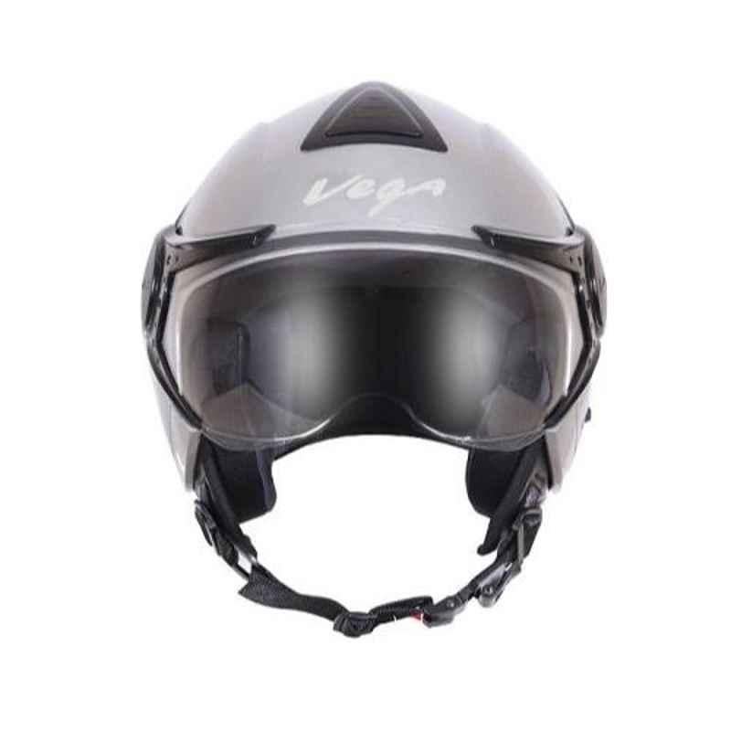Vega Verve Large Size Silver Verve Open Face Helmet