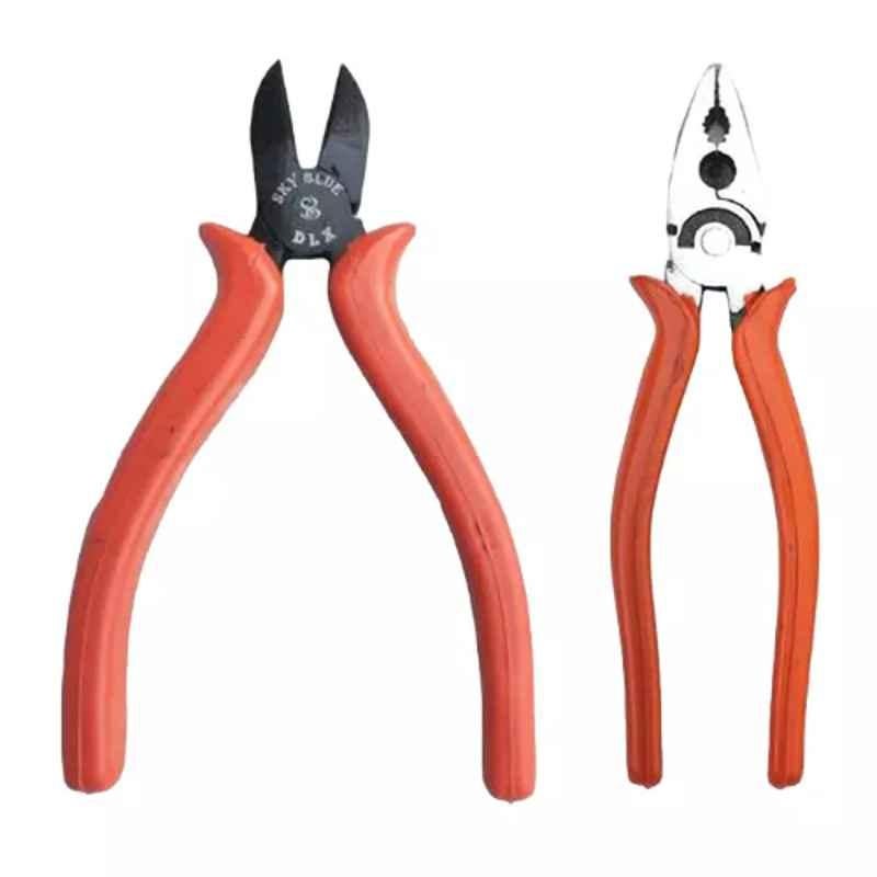Sky Blue 2 Pcs 8 inch Lineman Plier Combo, SBE_PLIER_COMBOS_COMBO_690