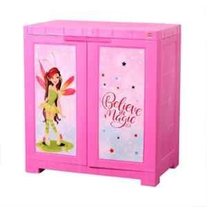 Cello Novelty 60.96x38.1x63.5cm Plastic Pink Compact 2 Doors Cupboard