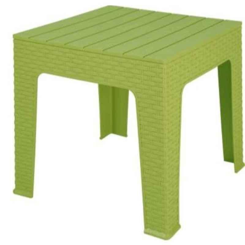 Supreme Jazz Mehndi Green Plastic & Polypropylene Square Outdoor Table