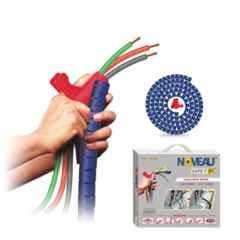 Noveau Safe-T-1ST 16mm 1.5mm Virgin HDPE Blue Cable Zipper with Colour Box, NSFZ16BU1105 (Pack of 2)