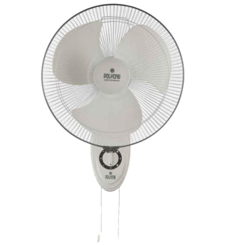 Polycab Thunderstorm 75W White Wall Fan, FWAHSST011P, Sweep: 300 mm