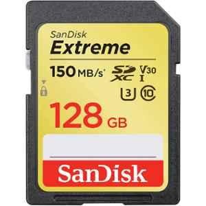 SanDisk Extreme 128GB SDXC Camera Card, SDSDXV5-128G-GNCIN