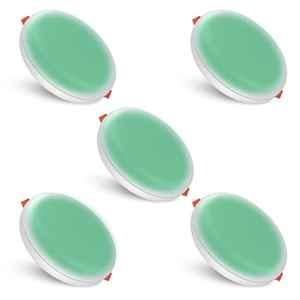 Fybros Roso 8W Polycarbonate Green Round Junction LED Downlight, FLS5341E (Pack of 5)