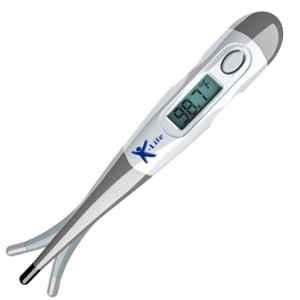 K-Life FDT-101 Plastic Grey Digital Thermometer with Flexible Tip & LCD Display