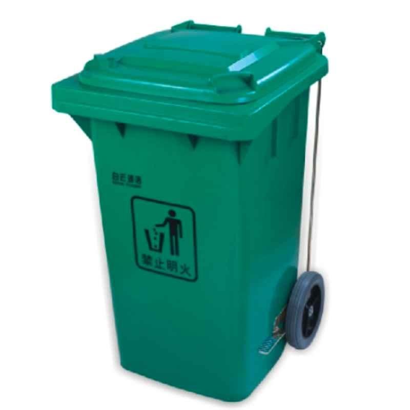 Baiyun 55.7x48.3x83.5cm 100L Green Foot Control Garbage Can, AF07320A