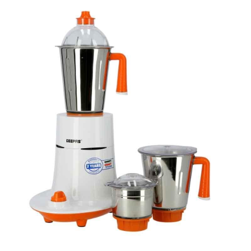Geepas 550W Stainless Steel 3-In-1 Mixer Grinder, GSB5080