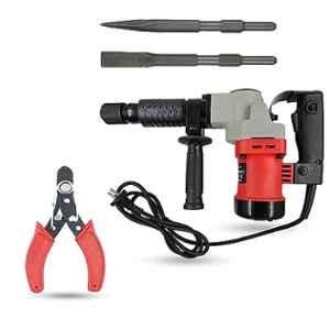 Hillgrove 1200W Demolition Hammer Concrete Breaker with 2 Bits, BMC Box & Wire Cutter, HGCM1397