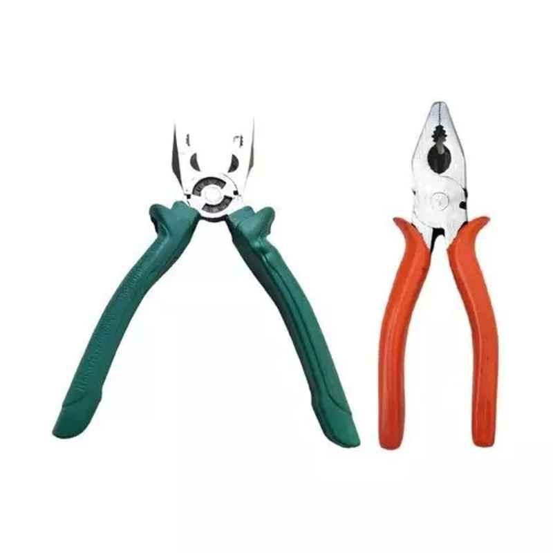 Sky Blue 2 Pcs 7.8 inch Lineman Plier Combo, SBE_PLIER_COMBO_MOD_01262