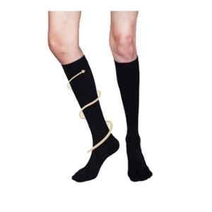 Sorgen Microfiber Black Everyday Compression Socks, SESS0211, Size: S