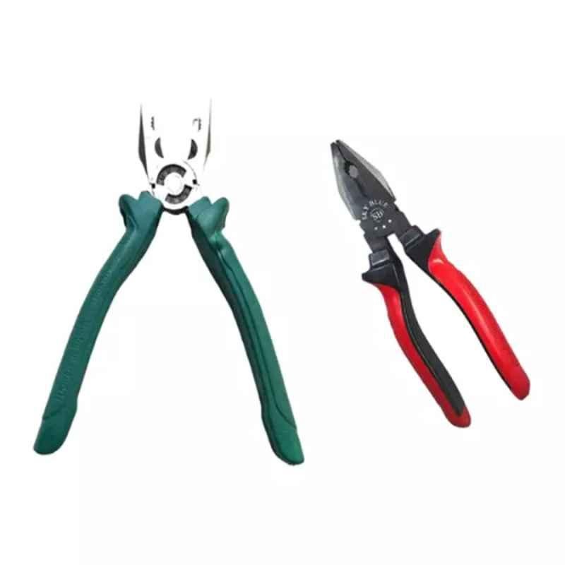 Sky Blue 2 Pcs 7.8 inch Lineman Plier Combo, SBE_PLIER_COMBO_MOD_01375