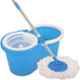 Aristo Super Plastic Blue Spin Mop Bucket with Auto Fold Steel Handle, 2 Refill & Free Lasaani 1L Water Folder