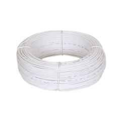 GVD 0.75 Sqmm White PVC Insulated Single Core Flame Retardant Copper Clad Aluminium Industrial Wire, Length: 90 m