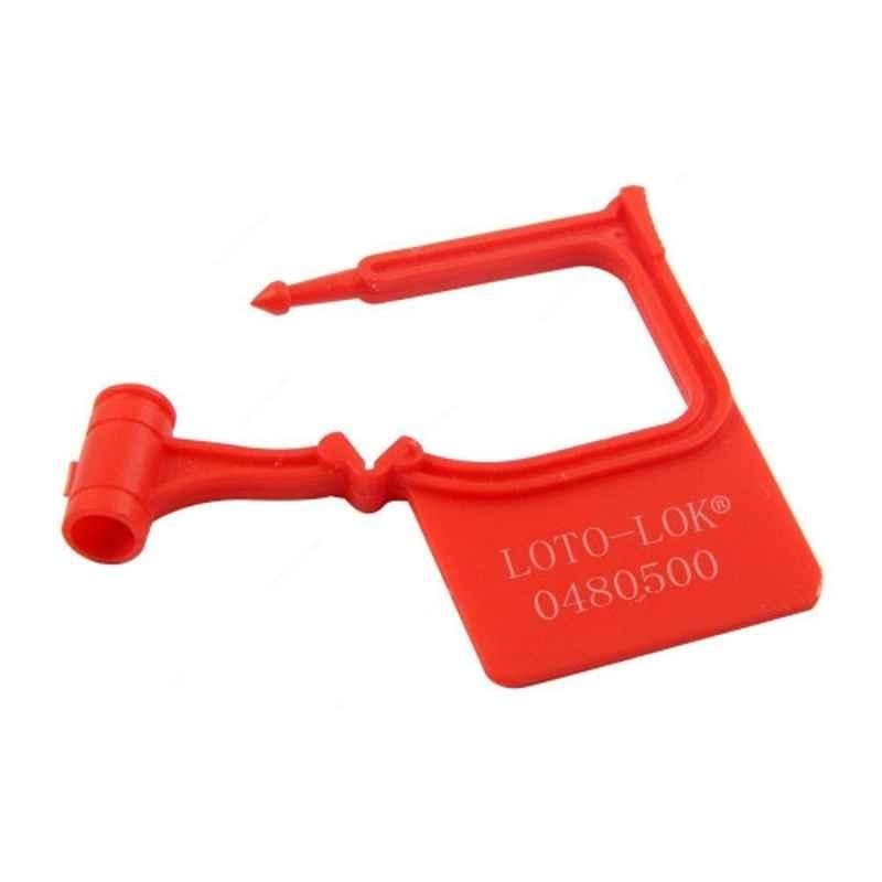 Loto-Lok 40x48mm Polypropylene Red Security Seal, PS-PL05-RD (Pack of 50)