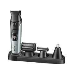 VGR V-634 ABS Grey Professional 4-in-1 Grooming Kit with 90min Runtime, 6 Guide Combs & 2 Years Warranty for Men