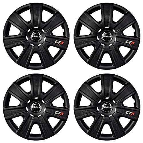 Buy Prigan 4 Pcs 14 inch Polypropylene Matte Black Wheel Cover Set for