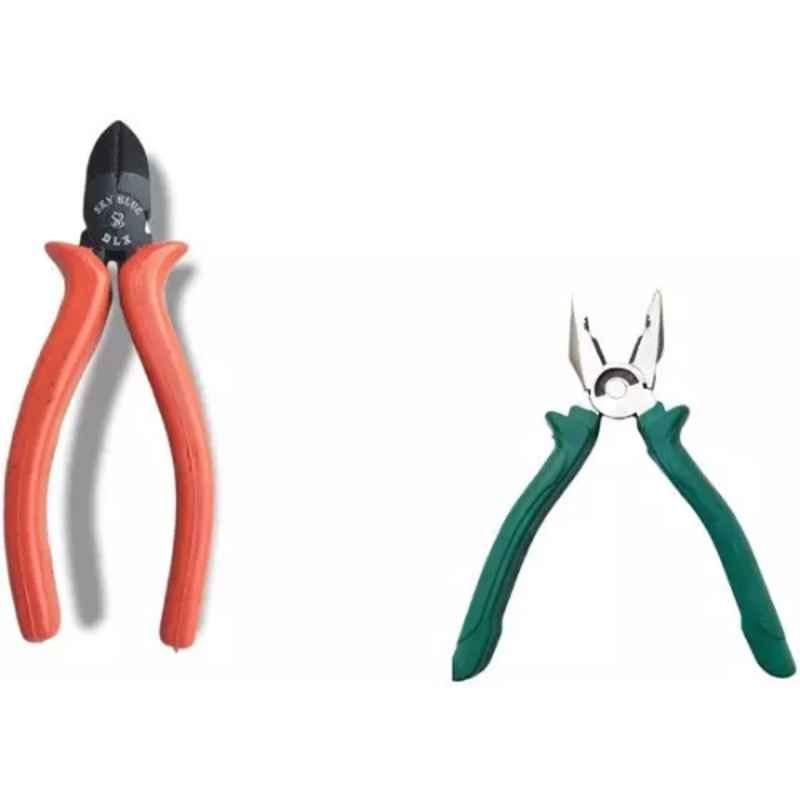 Sky Blue 2 Pcs 7.8 inch Lineman Plier Combo, SBE_PLIER_0573