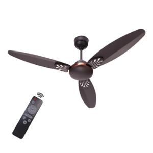 XUGA Nimbus F5B 28W 5 Star 380rpm 3 Blade Smoky Brown BLDC Ceiling Fan with Remote & 5 Years Warranty, Sweep: 1200 mm