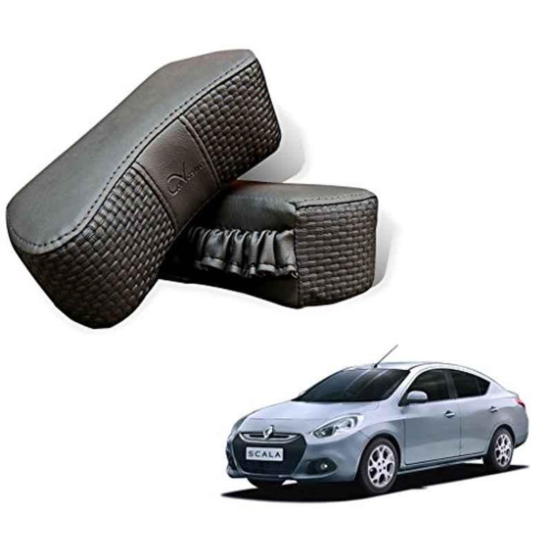 Kozdiko 2 Pcs Memory Foam Grey Car Vastra Neck Rest Cushion Set for Renault Scala, koz_5388