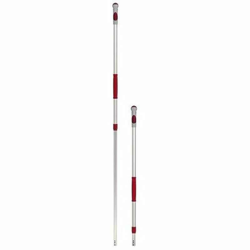 Intercare Extendible Mop Handle, Aluminium, 102 to 184cm, Red