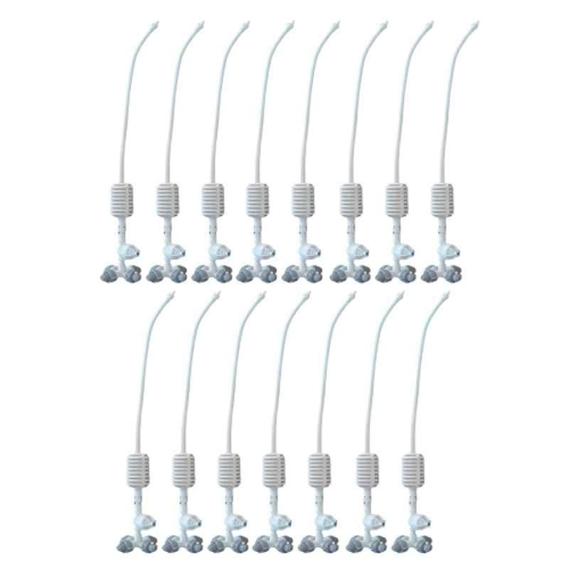 Agriansh 4 Way Irrigation Fogger Sprayer System Assembly Unit with Check Valve for Garden, Farm, Agriculture & Poultry Farm (Pack of 15)