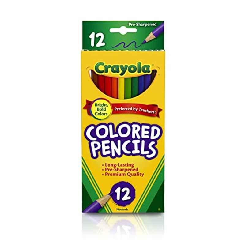 Crayola 12Pcs Long Coloured Pencils Box, 68-4012