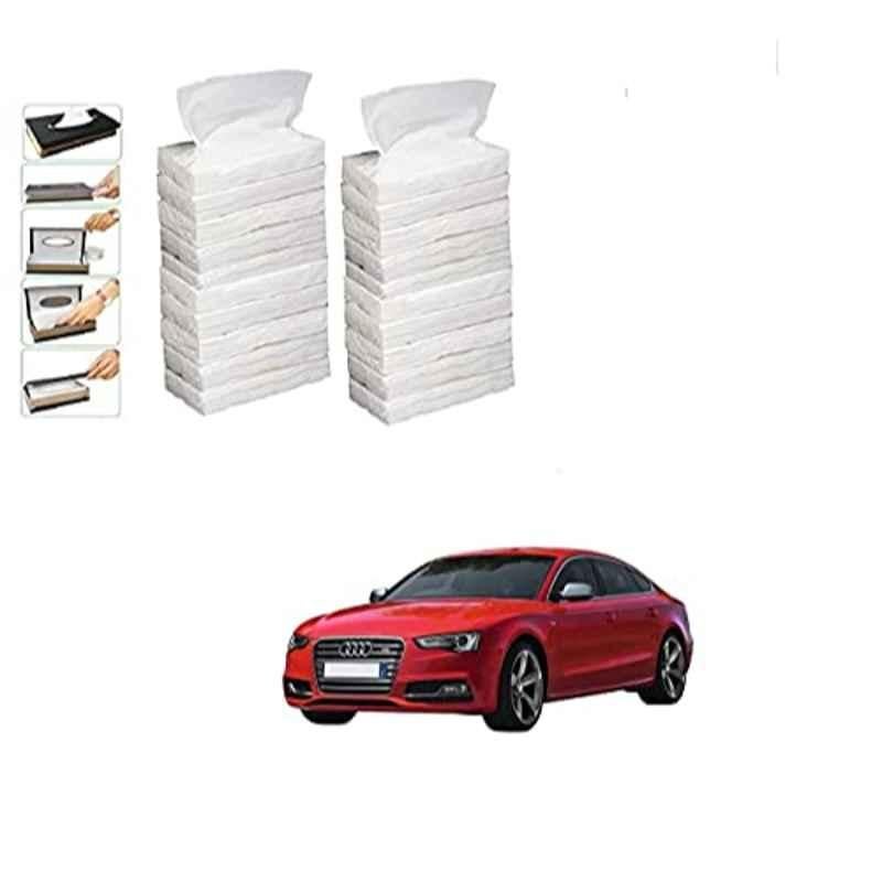 Kozdiko 100 Pulls Dispenser Box Refiller Tissue Paper with 200 Sheets for Audi S5 (Pack of 20)