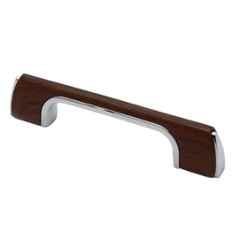 RAB 96mm Zinc Chrome & Wenge Finish Drawer Pull Handle, SP-051
