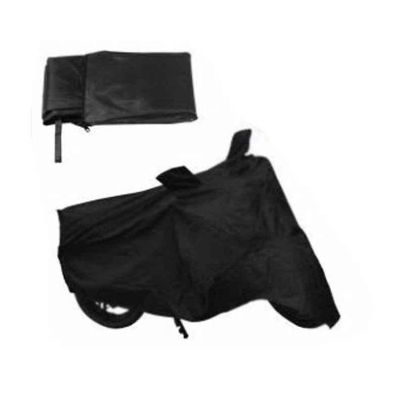 HMS Black Two Wheeler Cover with Sunlight Protection for Suzuki Hayate