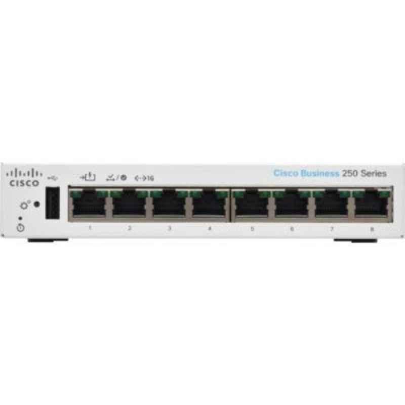 Cisco Business 250 Series 24 Ports GE Full PoE 4x10G SFP+ White Smart Network Switch, CBS25024FP4X