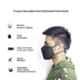 Arcatron 5 Pcs 5 Layer Cotton Black Washable & Reusable Face Mask Set, MK-F95-5