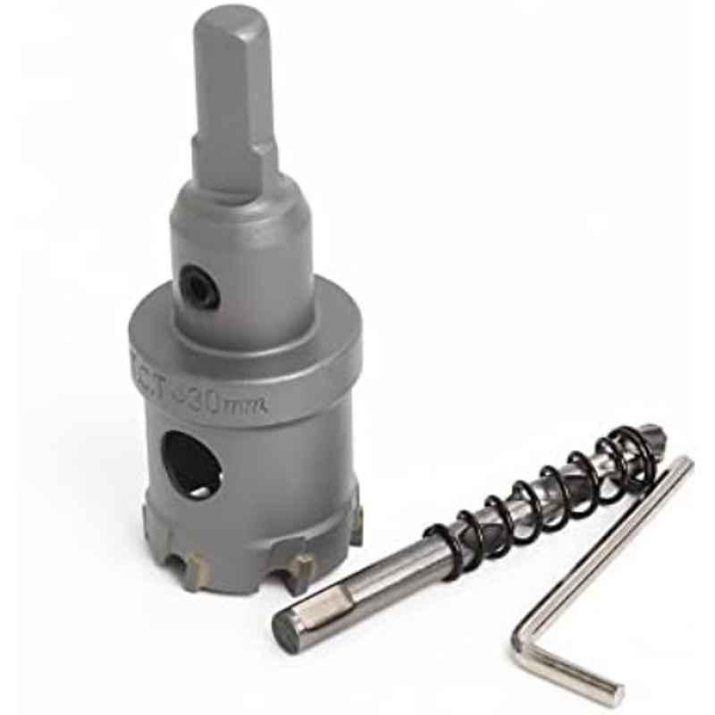 VTOOLS 30mm Tungsten Carbide TCT Hole Saw Cutter with Pilot Drill Bit & Allen Wrench, VT3118