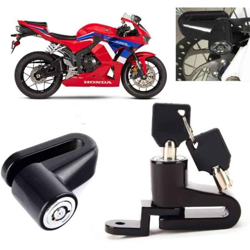 Auto Pearl Steel Black Heavy Duty Anti-Theft Disc Brake Lock for CBR 600 RR, Lock_326