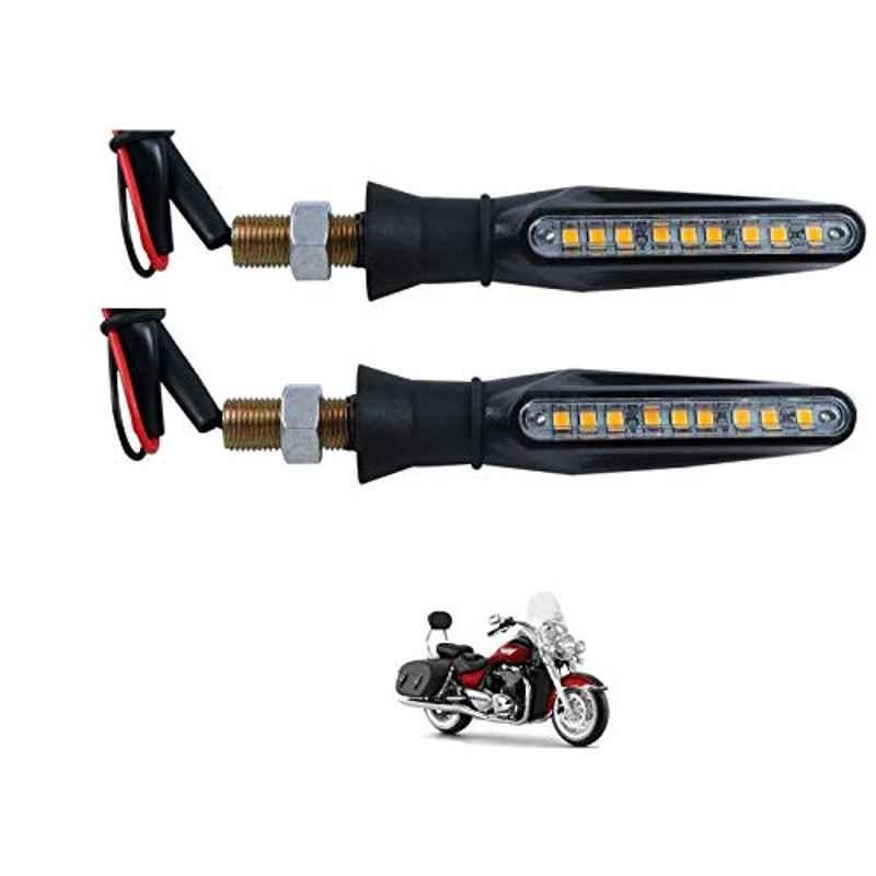 Kozdiko 4 Pcs Plastic Front & Rear Side Sleek Yellow Bike Indicator Set for Triumph Thunderbird LT4