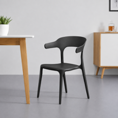 CELLBELL WeaveX Plastic Black Armrest Chair