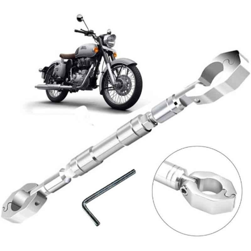 Auto Pearl Aluminium Multicolour Motorcycle Handlebar Middle Rod for Classic-Gunmetal