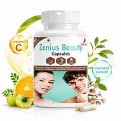 Zenius India 60 Pcs Beauty Capsule with Glycerine, Yellow Beeswax & Soybean Oil for Clear & Healthy Skin