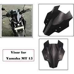 AOW Bike Visor for Yamaha MT-15 (Black) V-01