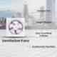 Urja Lite ULAV6I 60W White Air Ventilation Fan, Sweep: 6 Inch