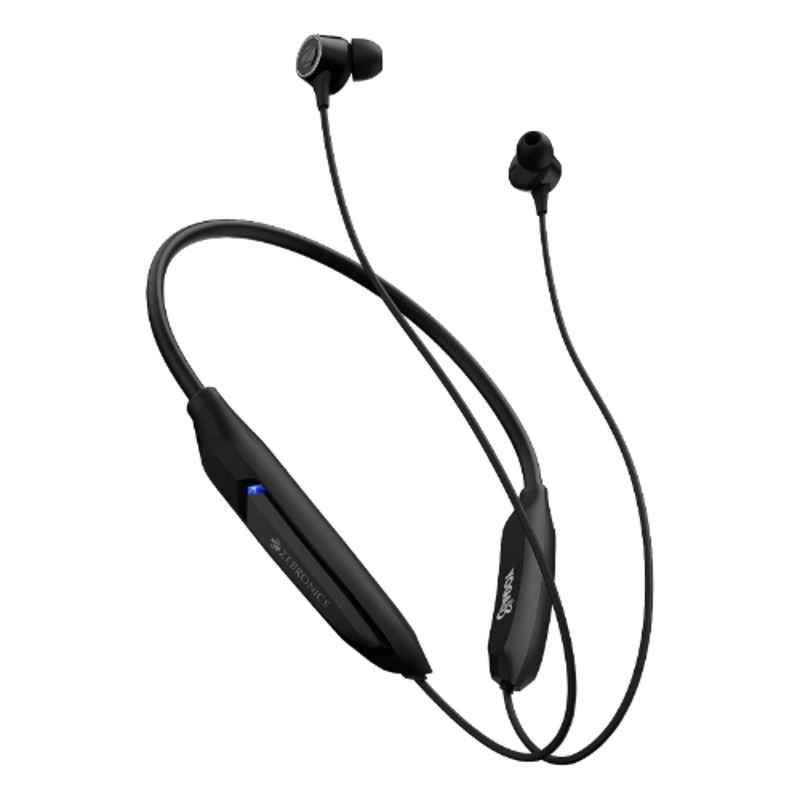 Zebronics Yoga N3 45hrs Black Bluetooth Neckband with 45hrs Playtime, ENC, Low Latency & Dual Pairing