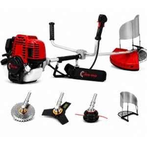 Pro Capital Tools ID-035 4 Stroke 35CC 1.6HP Side Pack Brush Cutter with 40T, 3T, Tap n Go & Harvestor attachment for Crop Cutting, Grass Trimming/Lawn Cutting & Farm Harvesting
