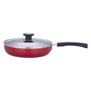 Vinod Zest Inducto 24cm Induction Friendly Deep Frypan with Lid, IZDFPL24 (Pack of 3)