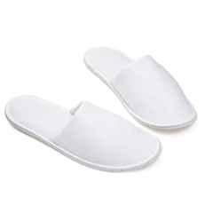 Kudize Non-Woven Disposable Soft White Slippers for Home, Hotel & Homestay (Pack of 5)