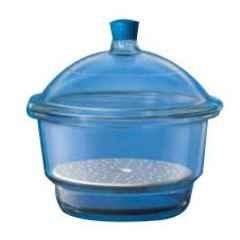 Borosil 100mm Desiccator Set with Cover & Porcelain Plate & 3082041